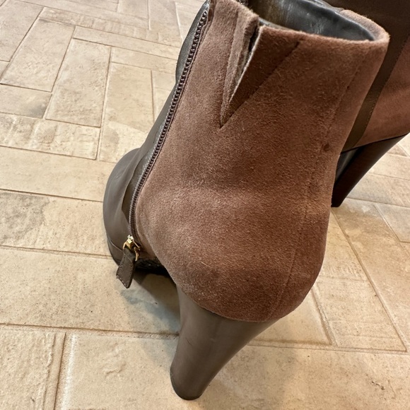 Elaine Turner Brown Leather Suede Boots EUC Sz 8 - Picture 7 of 9